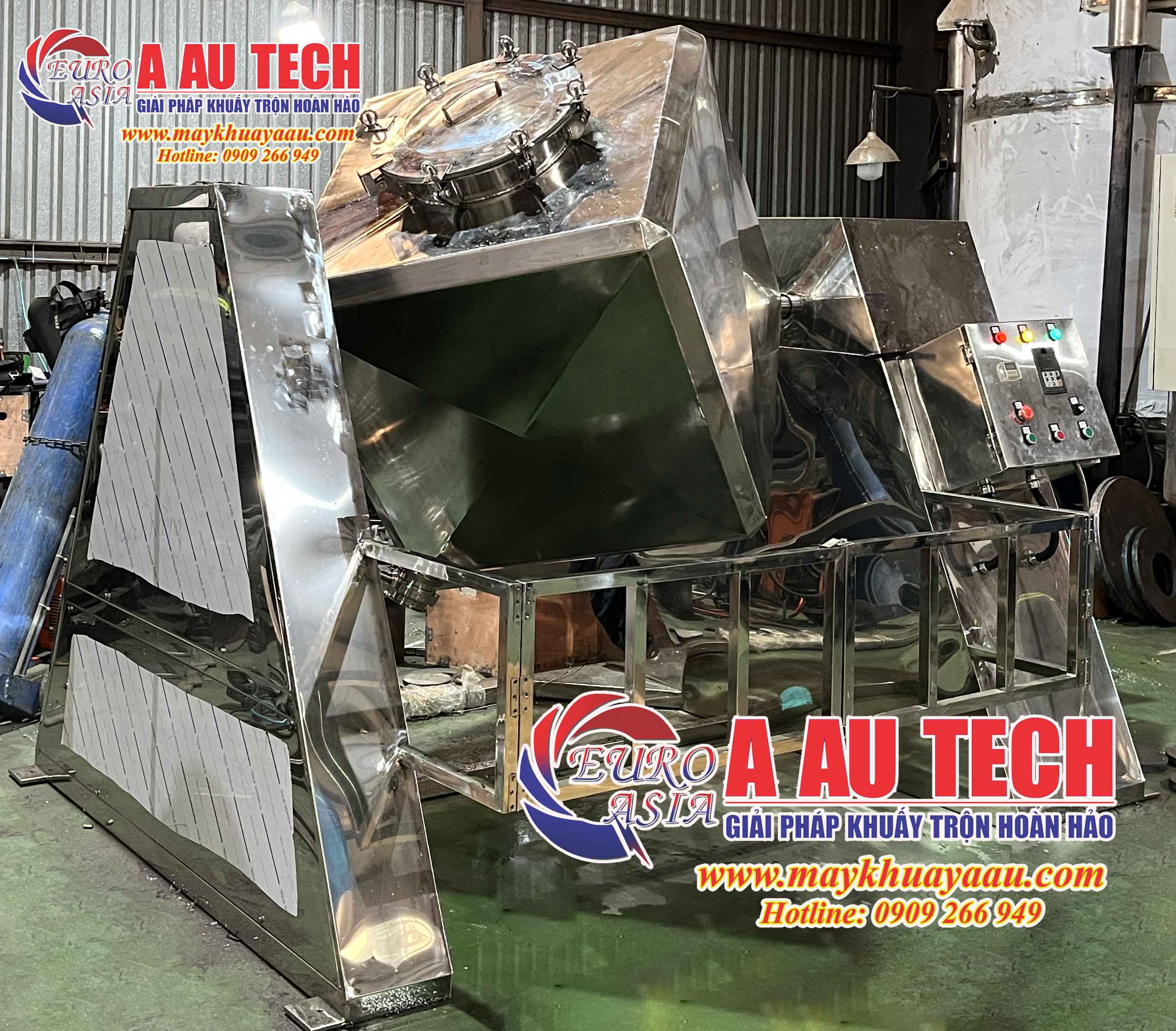 Máy trộn lập phương 500kg 