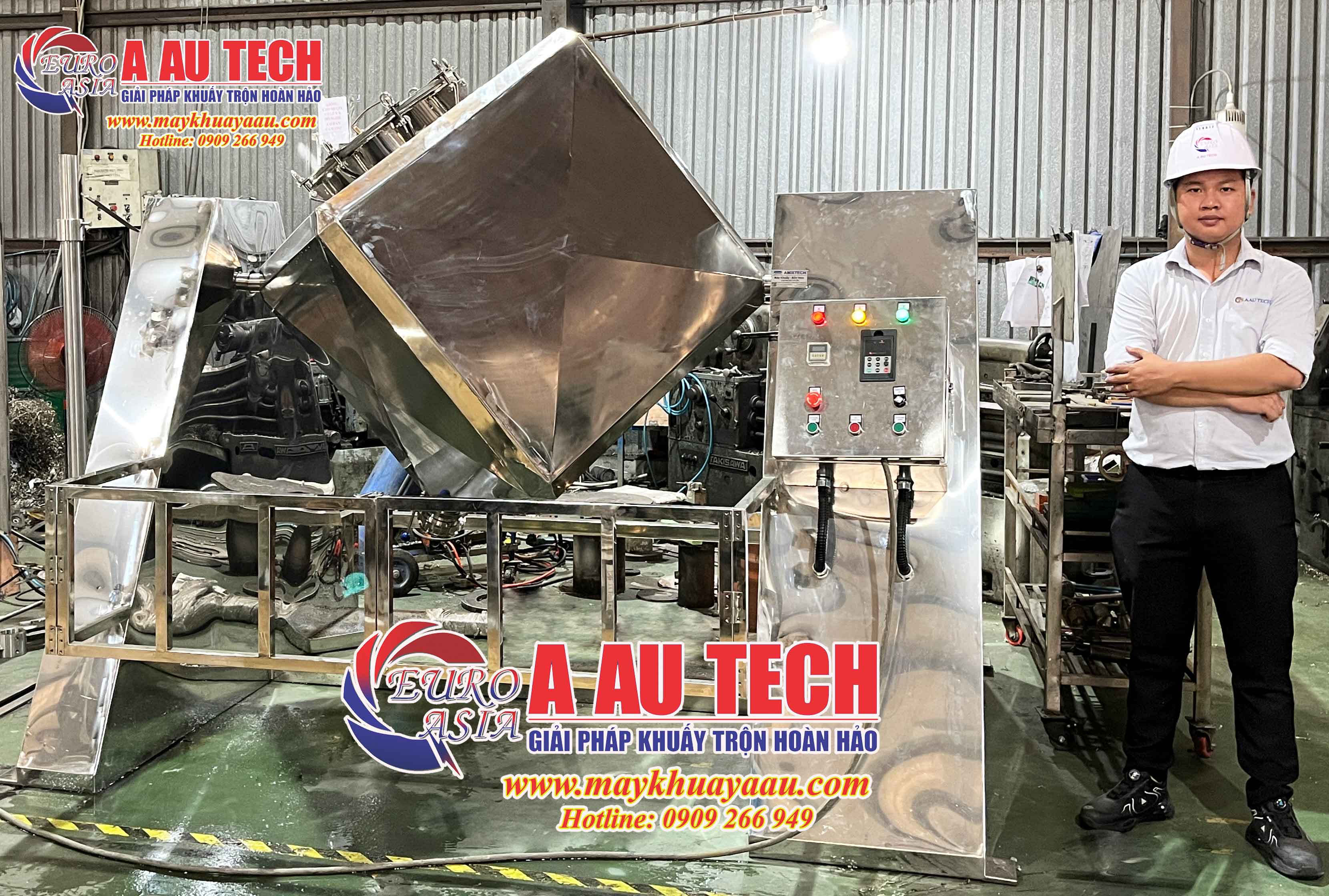 Máy trộn lập phương 500kg 