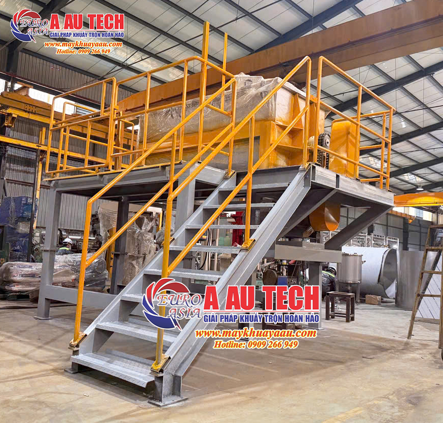 Máy trộn sàn thao tác