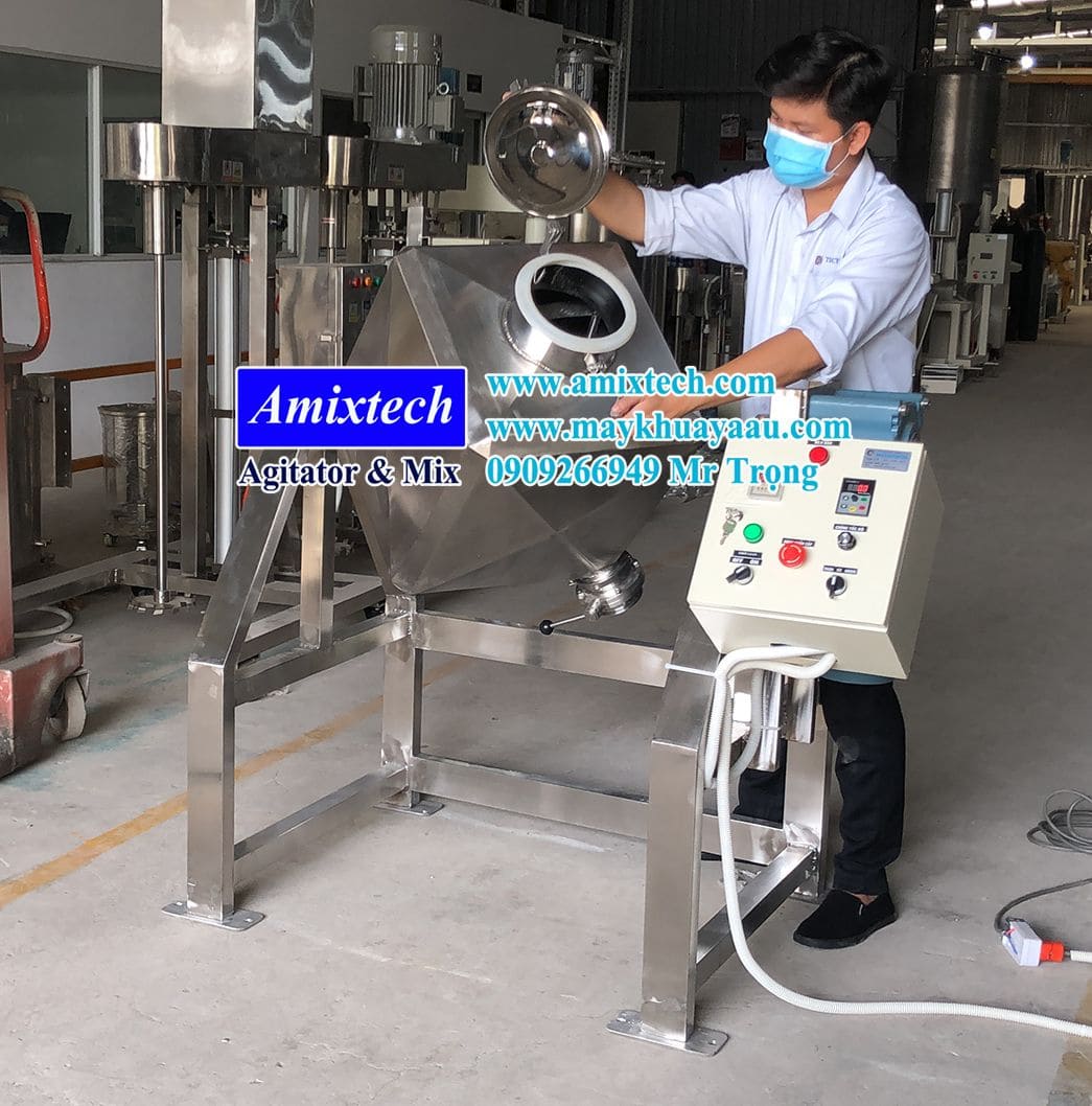 Máy trộn bột 50kg lập phương