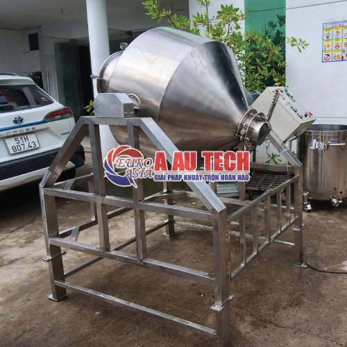 Máy trộn bột khô dạng trống 