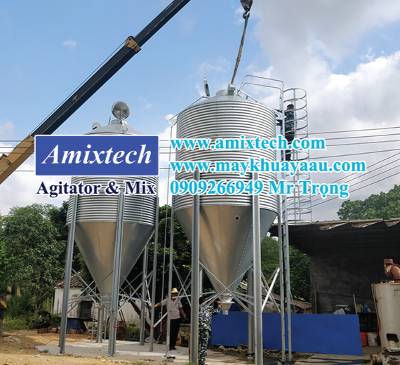 Silo chứa thức ăn cám