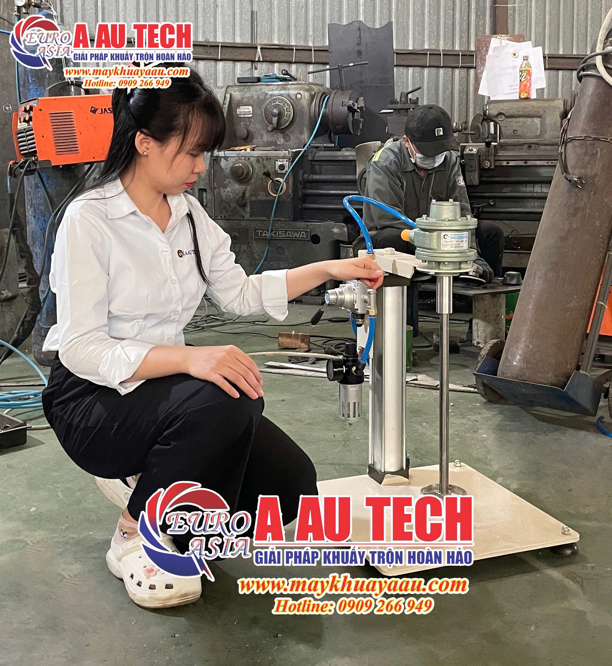 Máy khuấy khí nén