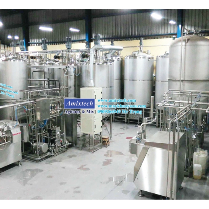 Bồn Khuấy Mỹ Phẩm Có Sàn Thao Tác