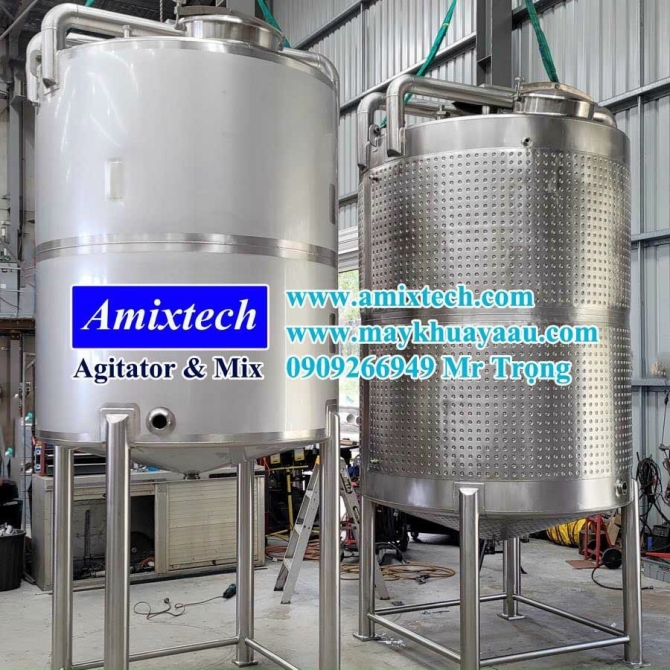 Bồn Khuấy Gia Nhiệt Thực Phẩm 
