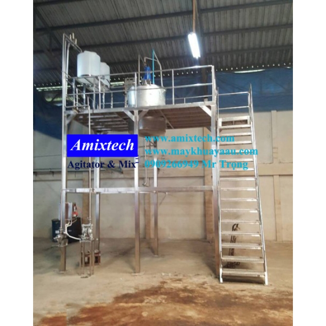 Bồn Khuấy Hóa Chất Kèm Sàn Thao Tác