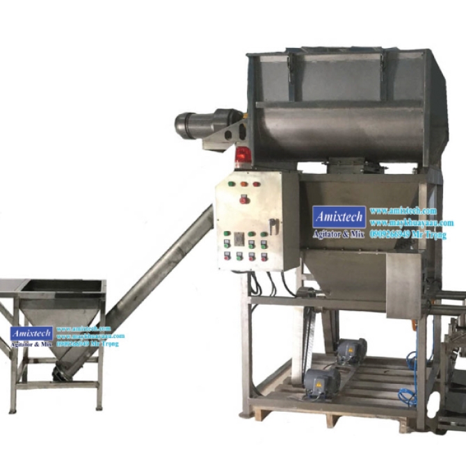 Máy Trộn Cân Đóng Bao Inox