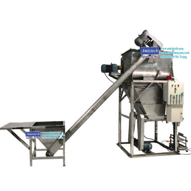 Máy Trộn Cân Đóng Bao Inox