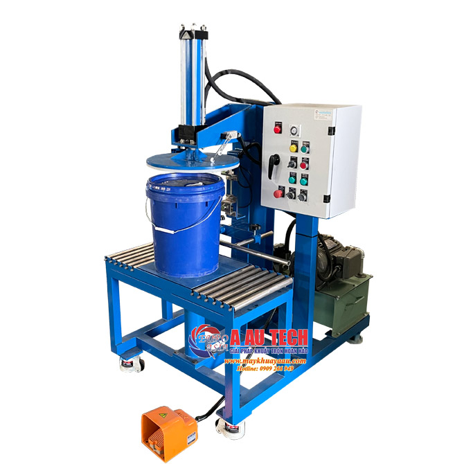 Máy đóng nắp thùng nhớt 18 lít