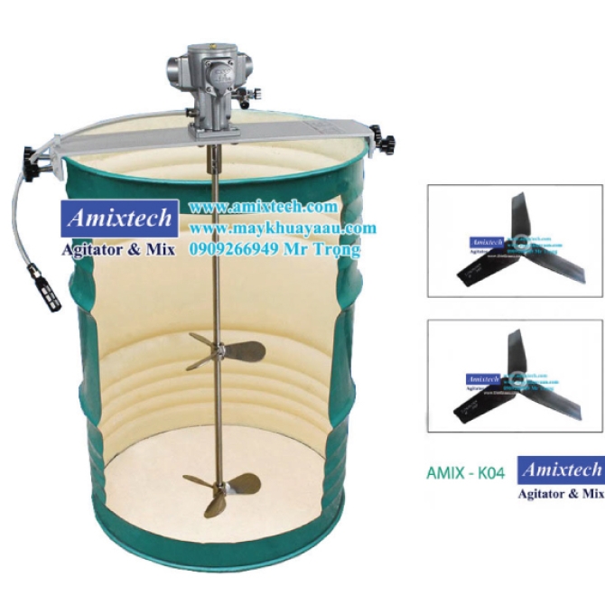 Máy Khuấy Khí Nén 200 Lít Amix-K04