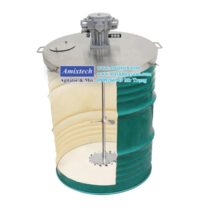 Máy Khuấy Khí Nén Có Nắp Amix-K04-N