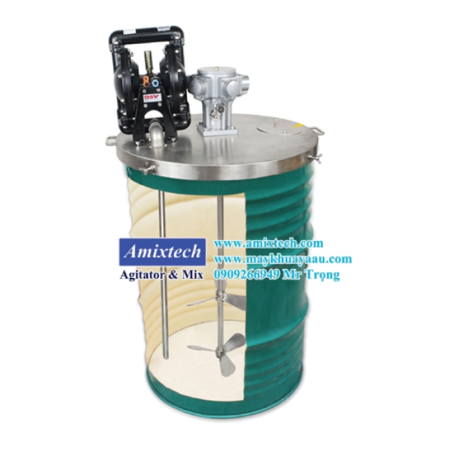 Máy Khuấy Khí Nén Có Nắp Amix-K04-N