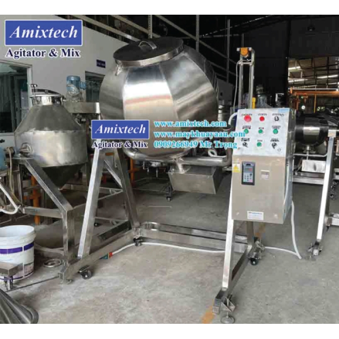 Máy Trộn Lồng Quay 100Kg