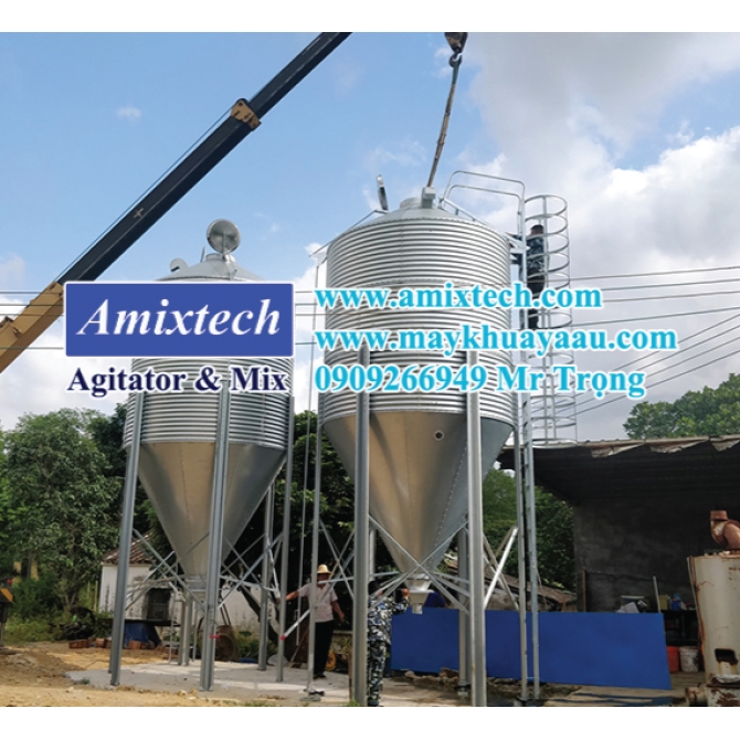 Silo Chứa Thức Ăn Cám