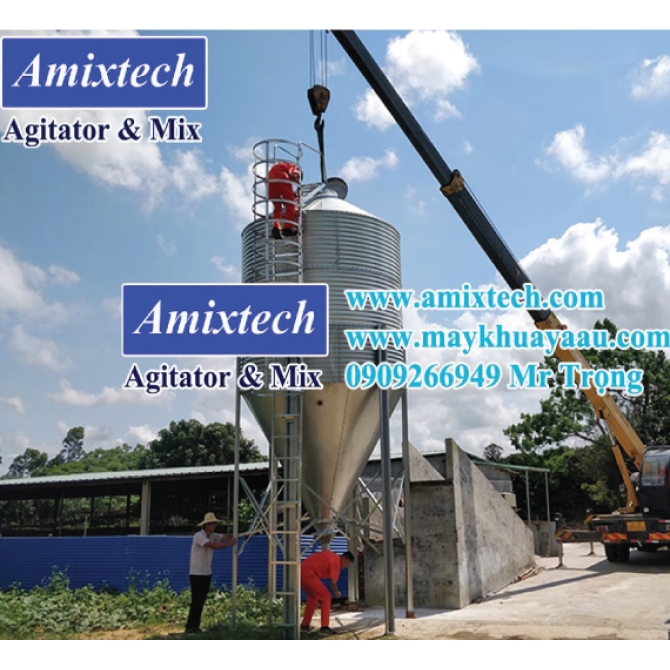 Silo Chứa Thức Ăn Cám