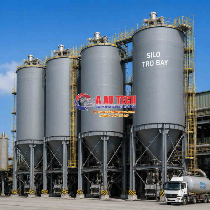 Silo chứa tro bay