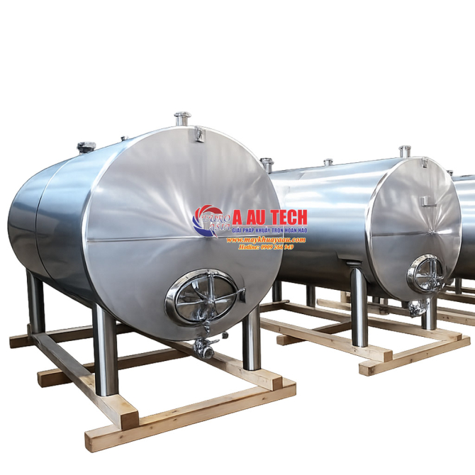 Bồn Chứa Thực Phẩm Nằm Ngang